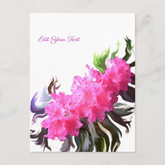 Azalea Flowers Postcard (Front)