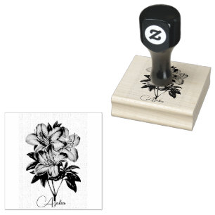  Azalea Flowers Rubber Stamp