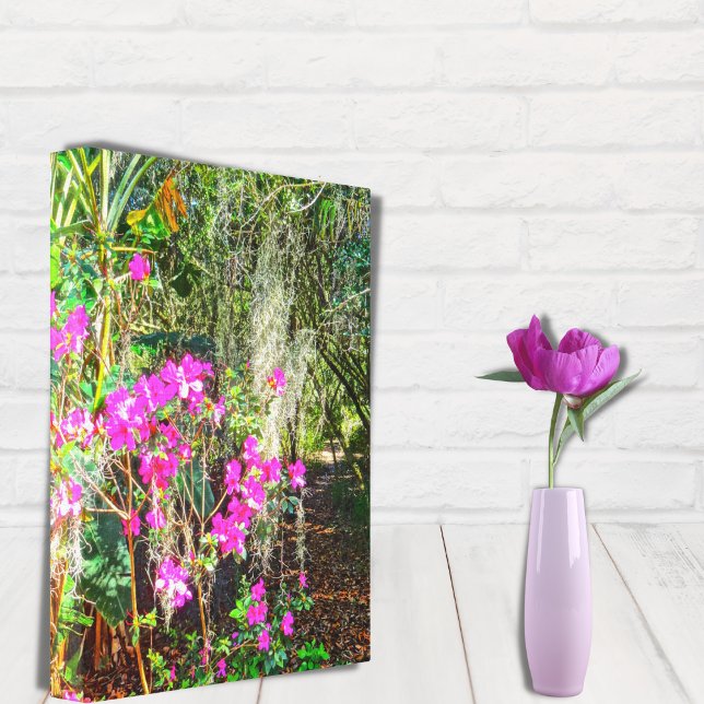 Azalea Path Bok Tower Gardens Lake Wales Florida Canvas Print (Creator Uploaded)