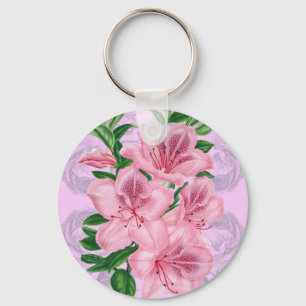 Azalea Pink Romance Keychain