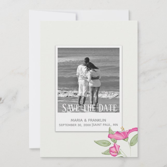 Azalea Save the Date Card (Front)