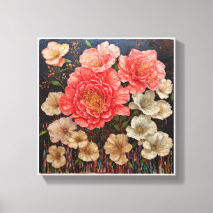 azaleas canvas print