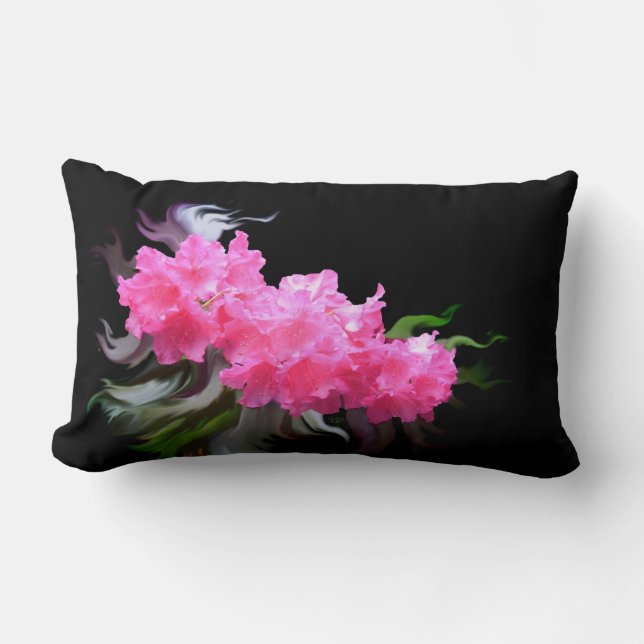 Azaleas Lumbar Pillow (Front)