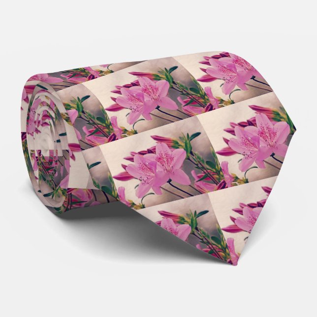 Azaleas Tie (Rolled)