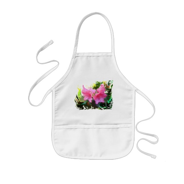 azalee flower kids apron (Front)