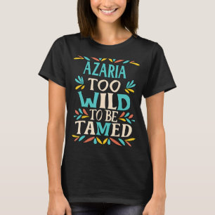 AZARIA Name Cute Retro Girls Wildflower AZARIA Nam T-Shirt