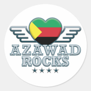 Azawad Rocks v2 Classic Round Sticker