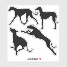 Azawakh breed silhouette sticker