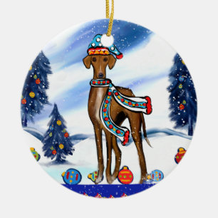 AZAWAKH CERAMIC ORNAMENT