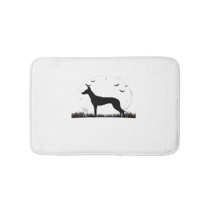 Azawakh Dog – Halloween Moon Silhouette Classic T- Bath Mat