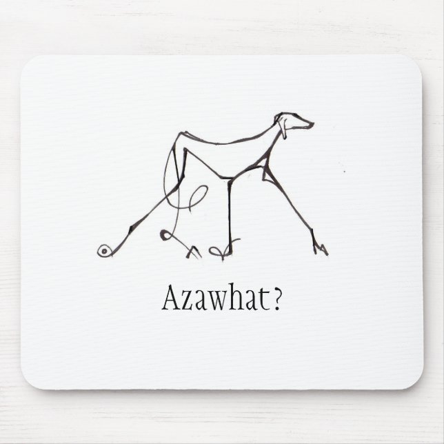 Azawakh Mousepad Design by David Moore (Front)
