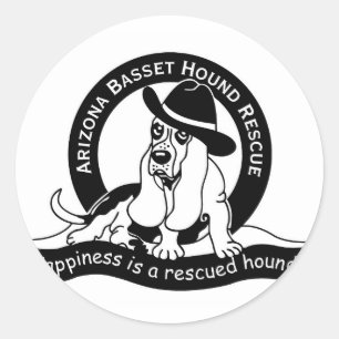 AZBHR LOGO CLASSIC ROUND STICKER