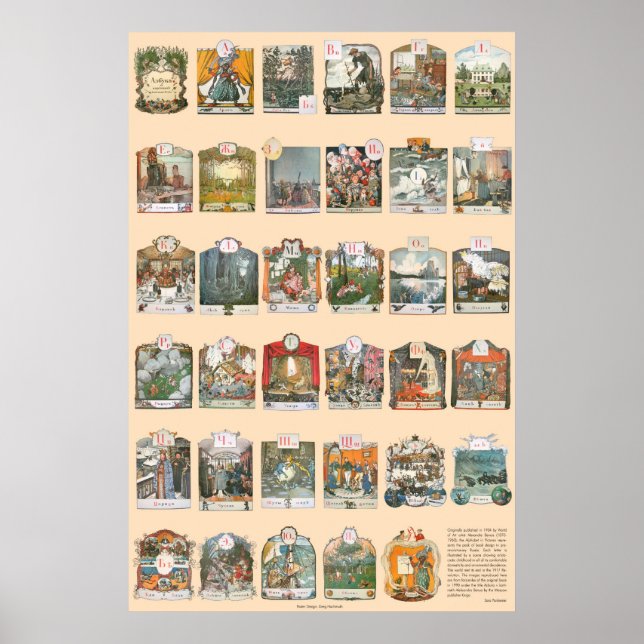 Azbuka (Alphabet) by Alexander Benois Poster (Front)