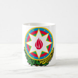azerbaijan emblem coffee mug