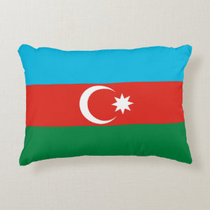 Azerbaijan flag accent pillow