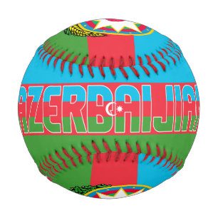 Azerbaijan Flag and Coat of Arms Patriotic Baseball