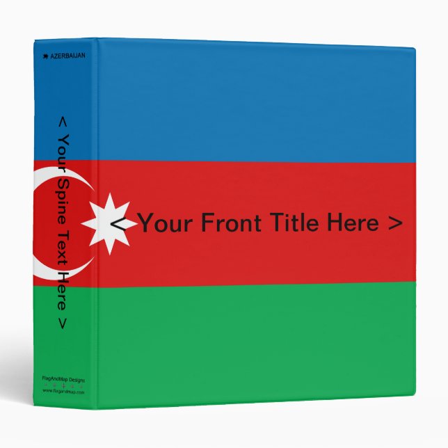 Azerbaijan Flag Binder (Front/Spine)