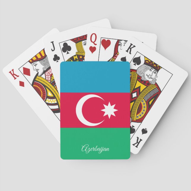 Azerbaijan Flag Games, Azerbaijan Playing Cards (Back)