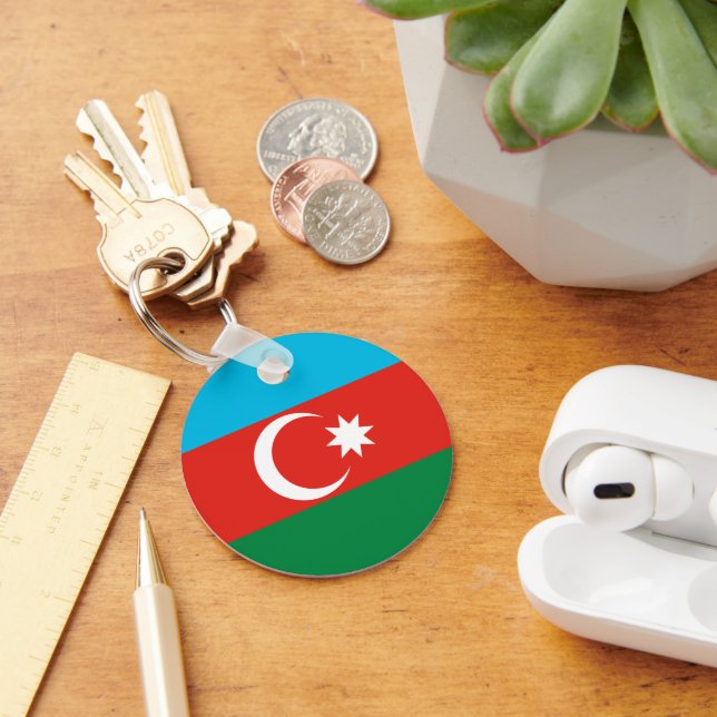 Azerbaijan flag keychain (Desk)