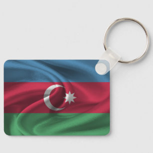 Azerbaijan Flag Keychain