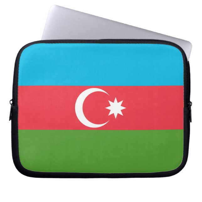Azerbaijan Flag Laptop Sleeve (Front)