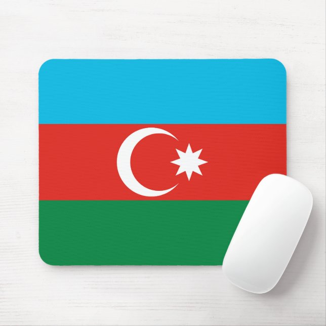 Azerbaijan flag mouse pad (With Mouse)