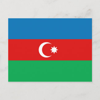 Azerbaijan Flag Postcard