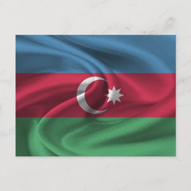 Azerbaijan Flag Postcard (Front)