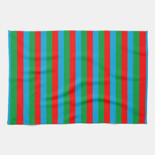 Azerbaijan flag stripes country symbol pattern red kitchen towel