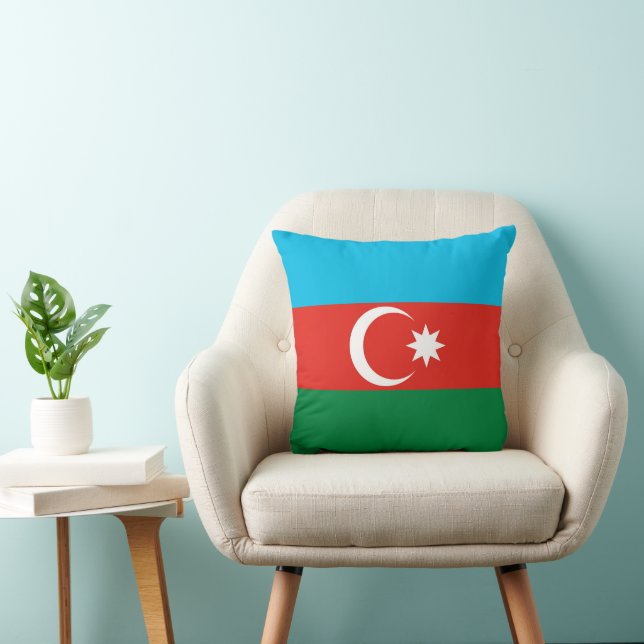 Azerbaijan flag throw pillow (Chair)