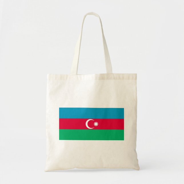 Azerbaijan Flag Tote Bag (Front)