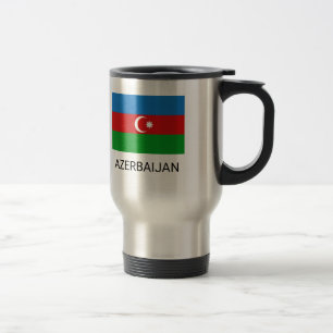 Azerbaijan Flag Travel Mug