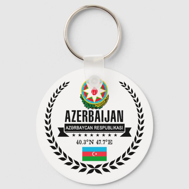Azerbaijan Keychain (Front)