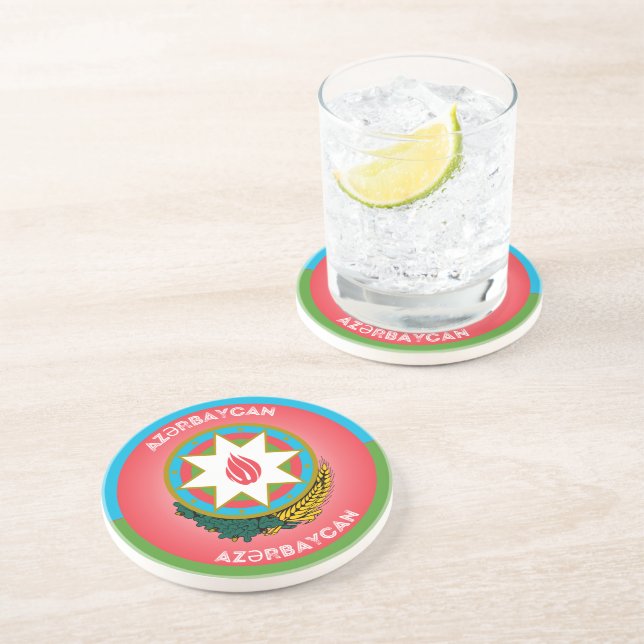 Azerbaijan National Emblem Coaster (Side)