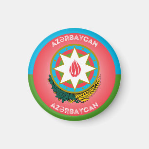 Azerbaijan National Emblem Magnet