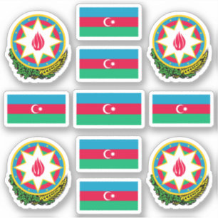 Azerbaijan national symbols /Coat of arms and flag