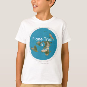 Azimuthal Equidistant 'Plane Truth.' Kids T-shirts