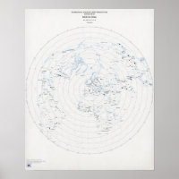 Azimuthal world map Barcelona