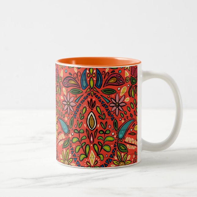 aziza fire Two-Tone coffee mug (Right)