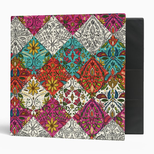aziza patchwork binder (Front/Inside)