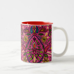 aziza pink Two-Tone coffee mug