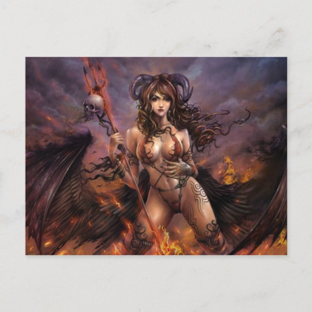 Azmodeus Dark Angels "Charon" Postcard (Front)