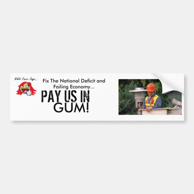 aznguy, nikkiawesomefarce, Fix The National Def... Bumper Sticker (Front)