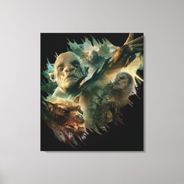 Azog, Narzug, and Bolg Graphic Canvas Print (Front)