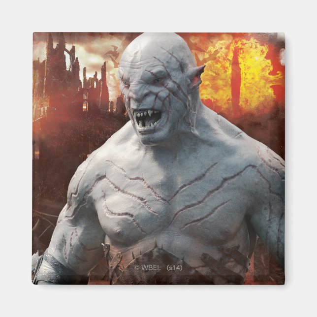 Azog & Orcs Silhouette Graphic Magnet (Front)