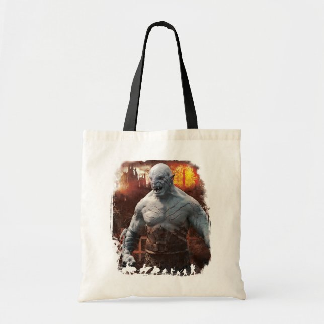 Azog & Orcs Silhouette Graphic Tote Bag (Front)