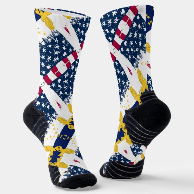 Azorean American, Portugal Socks (Angled)