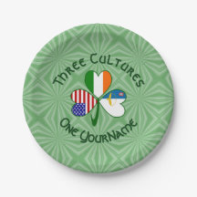 Azorean Irish American Shamrock Flag