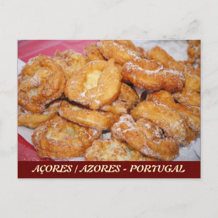 Azorean malassadas postcard