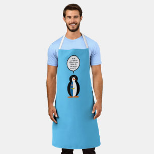 Azorean Talking Ms Penguin Personalized  Apron